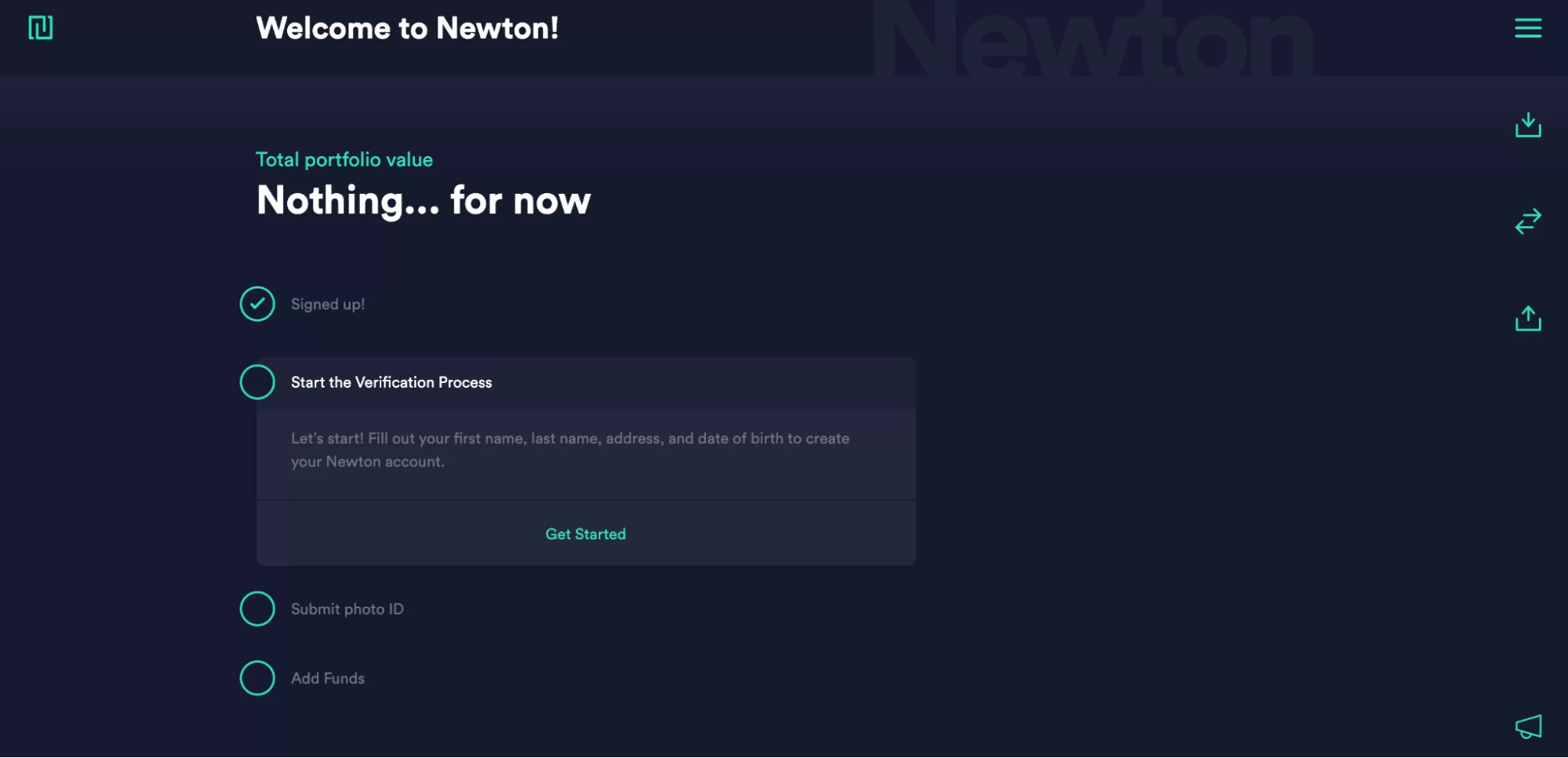 Newton cryptocurrency exchange verification process