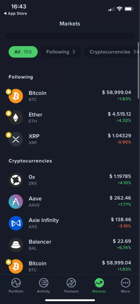 Reviewing Uphold crypto exchange app and asset types for trading