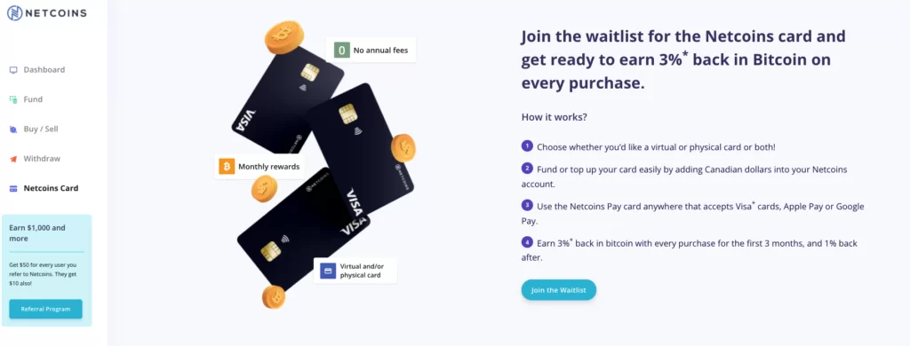 Netcoins crypto card announcement