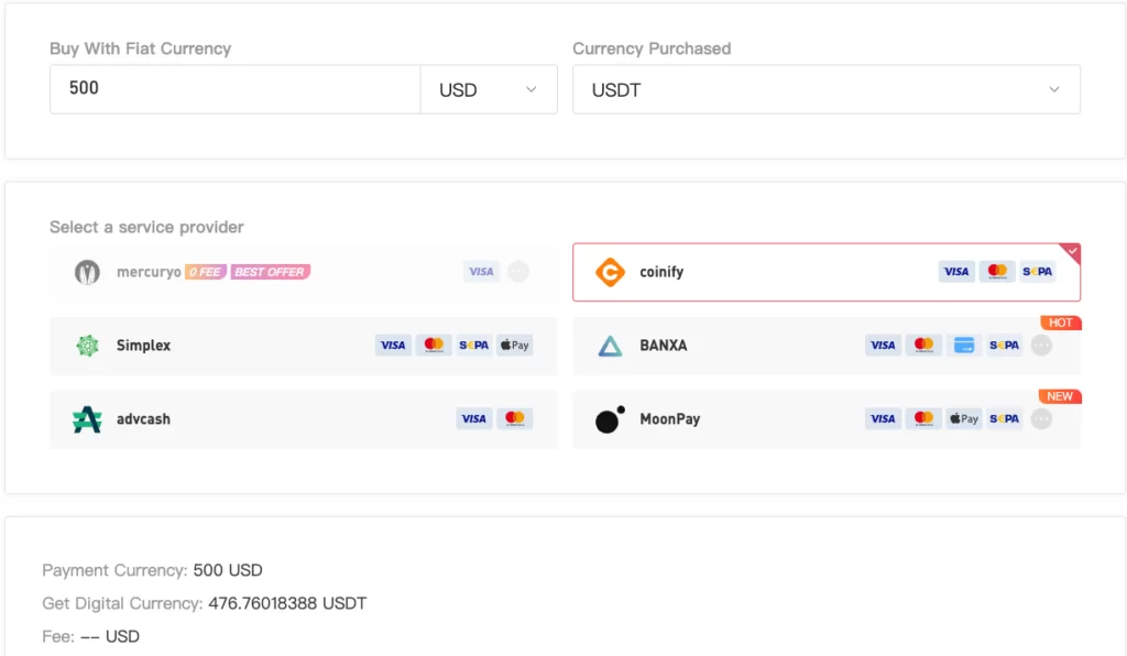 Buying USDT currency on Gate.io in order to buy SafeMoon