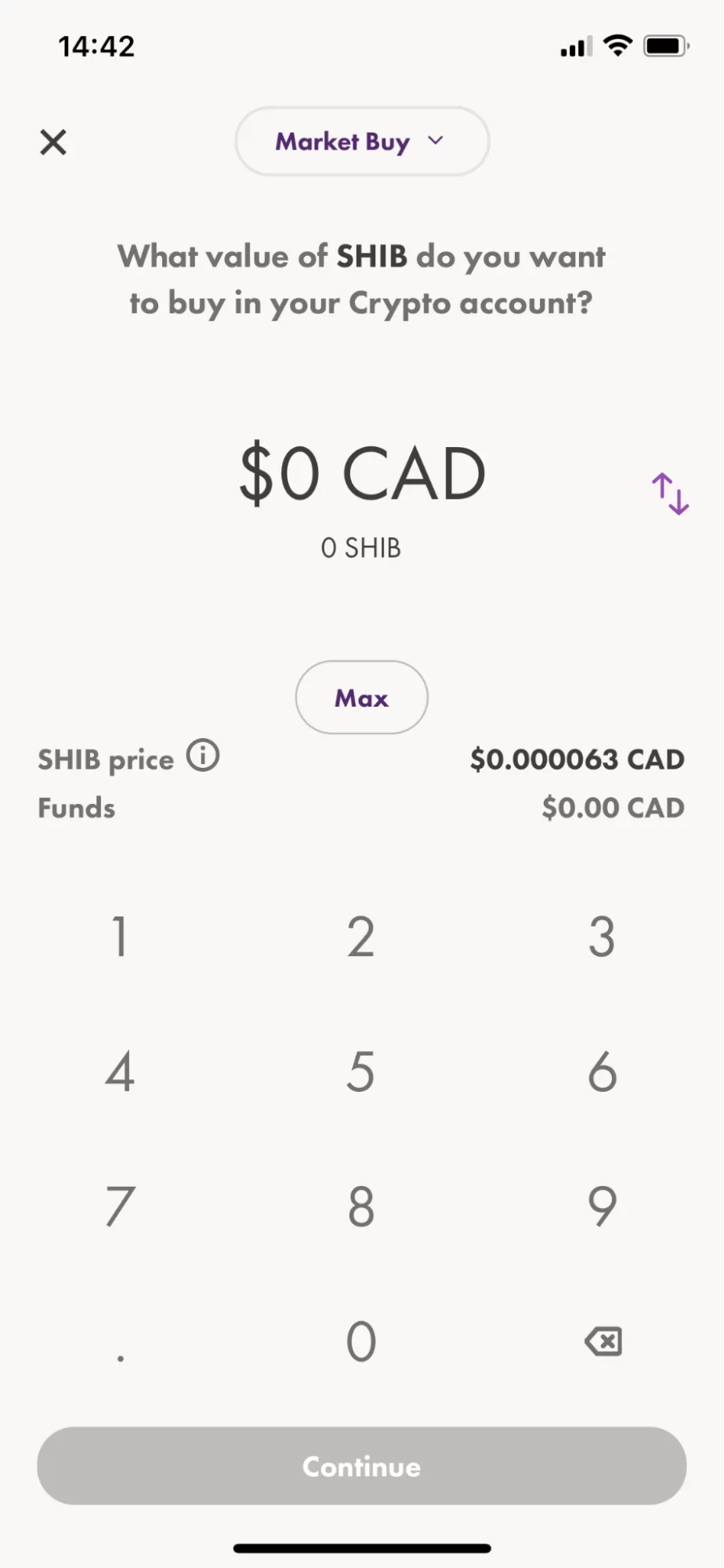 Wealthsimple mobile app screenshot
