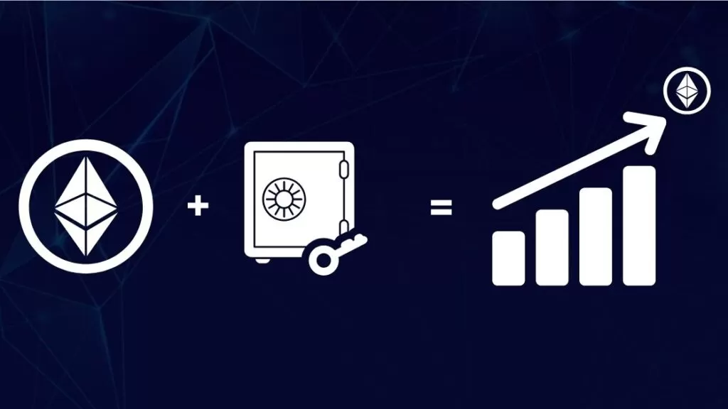 Crypto staking explanation in graphics