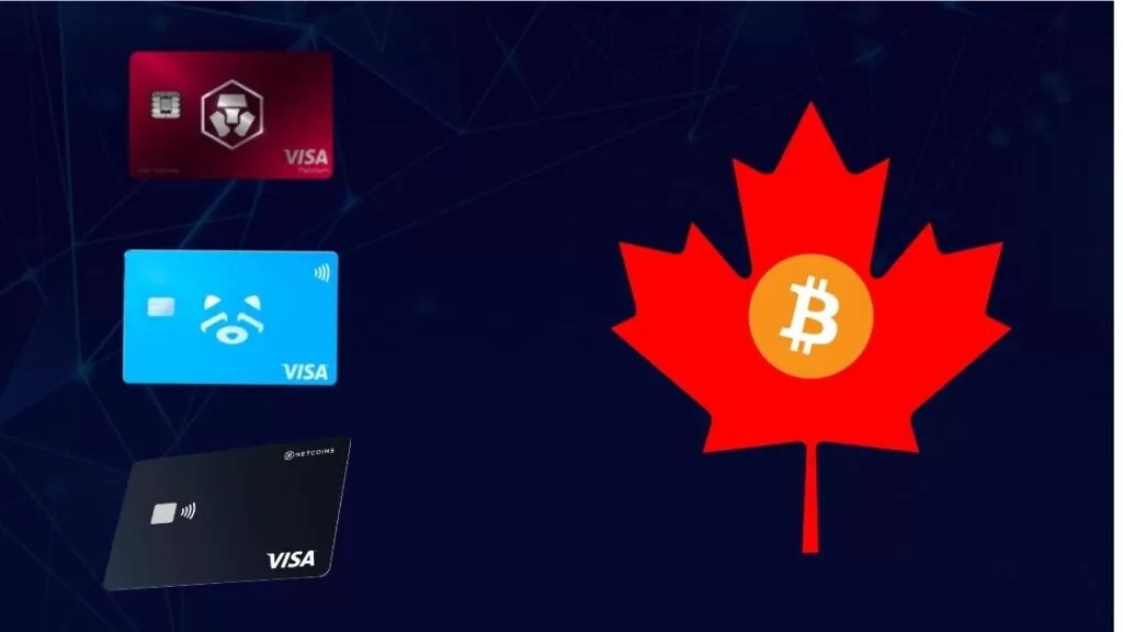 Three crypto visa cards available for Canadians to get free bitcoin cashback