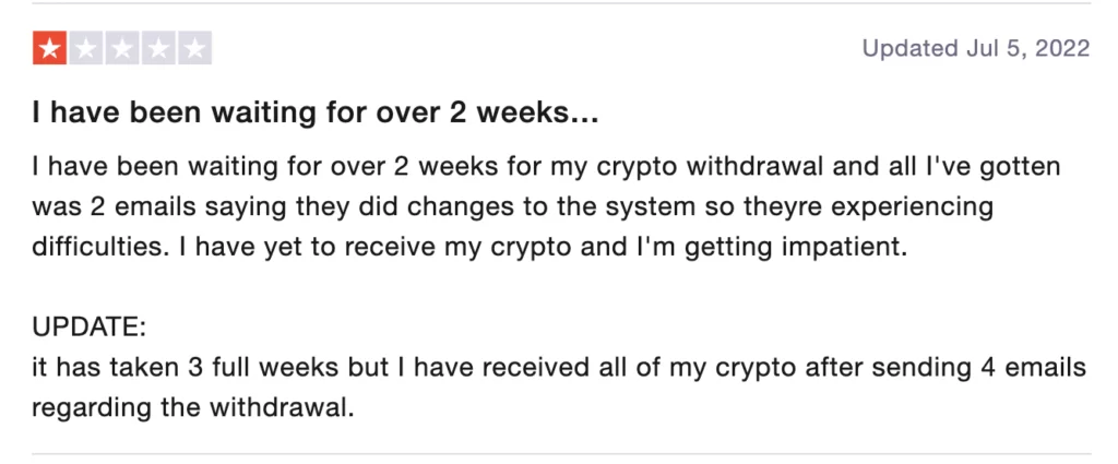 Coinfield negative review #2