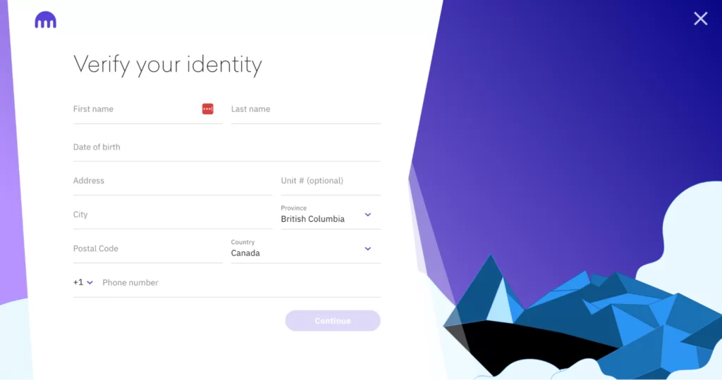Verifying identity on Kraken crypto exchange