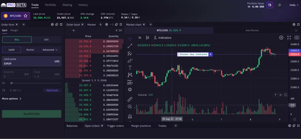 Kraken Pro screenshot