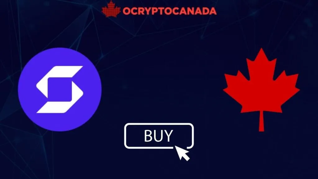 How to Buy SafePal (SFP) in Canada: SafePal logo, Canadian maple leaf, and a buy button.