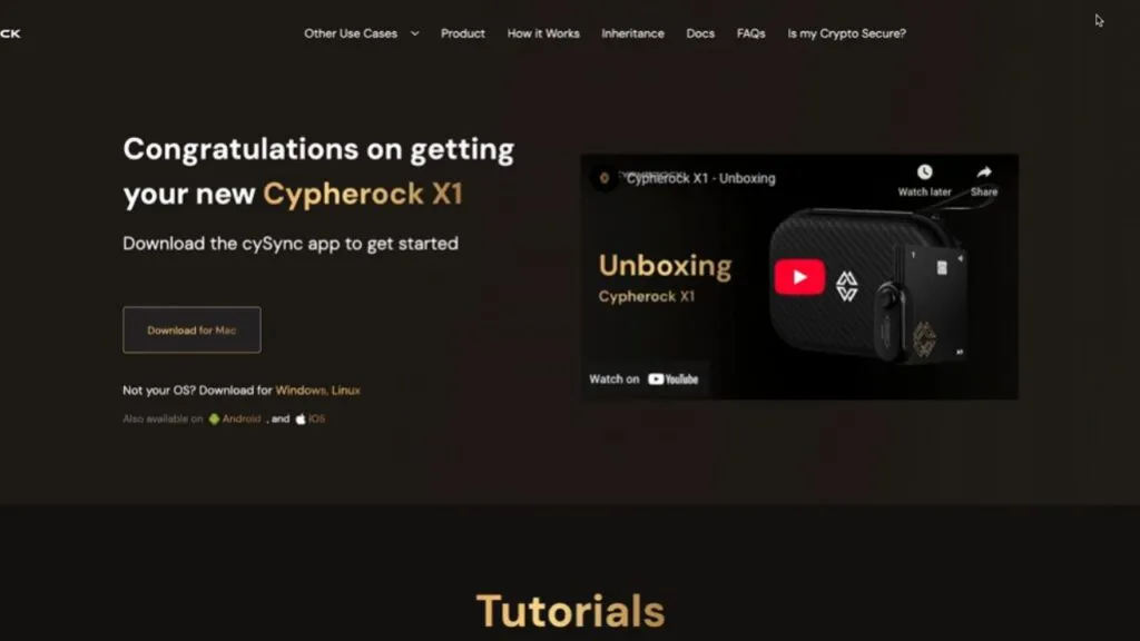 How to Use the Cypherock X1 (Canadian-Targeted Version)