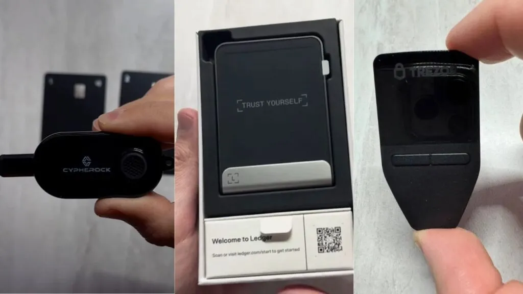 Cypherock X1 vs. Ledger vs. Trezor