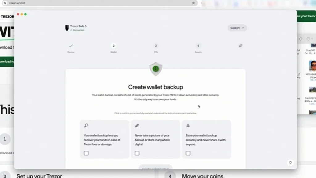 Step 5: Create Your Wallet Backup (Recovery Seed)