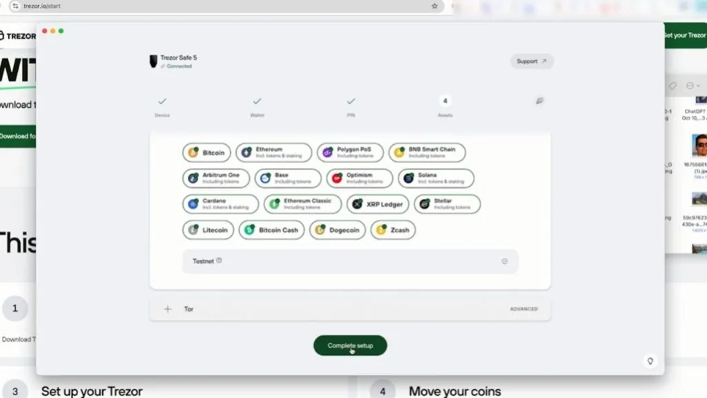 Step 9: Activate Coins and Complete Setup
