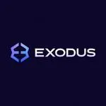 Exodus logo, featuring a stylized purple and blue geometric icon next to the word "EXODUS".